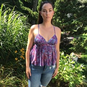 BabyDoll Style Paisley Tank🌼